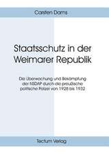 Staatsschutz in Der Weimarer Republik