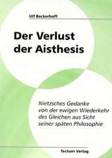 Der Verlust der Aisthesis