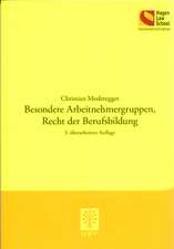 Besondere Arbeitnehmergruppen, Recht der Berufsbildung