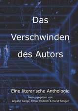 Das Verschwinden des Autors