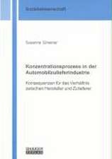 Konzentrationsprozess in der Automobilzulieferindustrie