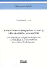 Internationales strategisches Marketing mittelständischer Unternehmen