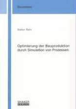 Optimierung der Bauproduktion durch Simulation von Prozessen