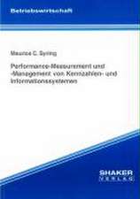 Performance-Measurement und -Management von Kennzahlen- und Informationssystemen