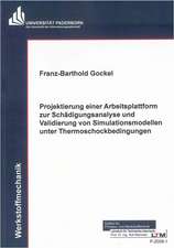 Projektierung einer Arbeitsplattform zur Schädigungsanalyse und Validierung von Simulationsmodellen unter Thermoschockbedingungen