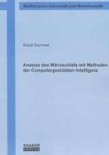 Analyse des Mikroschlafs mit Methoden der Computergestützten Intelligenz