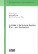 Methods of Multicriteria Decision Theory and Applications