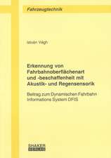 Erkennung von Fahrbahnoberflächenart und -beschaffenheit mit Akustik- und Regensensorik