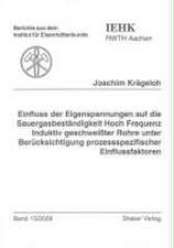 Einfluss der Eigenspannungen auf die Sauergasbeständigkeit Hoch Frequenz Induktiv geschweißter Rohre unter Berücksichtigung prozessspezifischer Einflussfaktoren