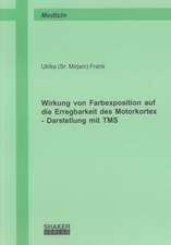 Wirkung von Farbexposition auf die Erregbarkeit des Motorkortex