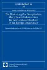 Die Bedeutung der Europäischen Menschenrechtskonvention für den Grundrechtsschutz in der Europäischen Union