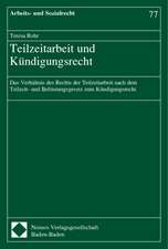 Teilzeitarbeit und Kündigungsrecht