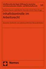 Inhaltskontrolle im Arbeitsrecht