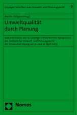 Umweltqualität durch Planung