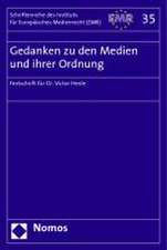 Gedanken zu den Medien und ihrer Ordnung