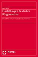 Einstellungen Deutscher Burgermeister: Lokale Eliten Zwischen Institutionen Und Kontext