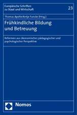 Frühkindliche Bildung und Betreuung