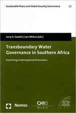 Transboundary Water Governance in Southern Africa