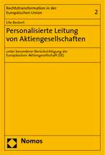 Personalisierte Leitung von Aktiengesellschaften