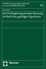 Die Privilegierung privater Nutzung im Recht des geistigen Eigentums