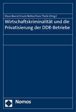 Wirtschaftskriminalitat Und Die Privatisierung Der Ddr-Betriebe: Konzeptionsvorschlag Zur Herleitung Entscheidungsrelevanter Berichtsgegenstande Einer Integri