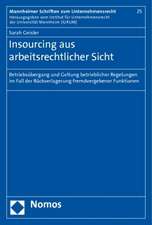 Insourcing aus arbeitsrechtlicher Sicht