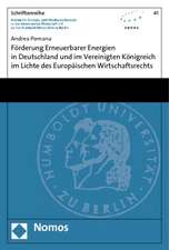 Förderung Erneuerbarer Energien in Deutschland und im Vereinigten Königreich im Lichte des Europäischen Wirtschaftsrechts