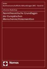 Normtheoretische Grundlagen Der Europaischen Menschenrechtskonvention: A Human Rights Approach