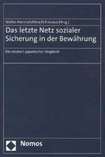 Das Letzte Netz Sozialer Sicherung in Der Bewahrung: Ein Deutsch-Japanischer Vergleich