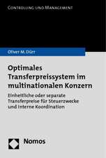 Optimales Transferpreissystem im multinationalen Konzern