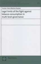 Legal Limits of the Fight Against Tobacco Consumption in Multi-Level Governance: Ein Gesundheitsberuf Ohne Berufsausubungsrecht?