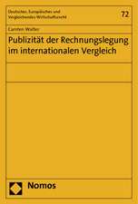 Publizität der Rechnungslegung im internationalen Vergleich