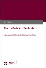 Rhetorik des Unbeliebten