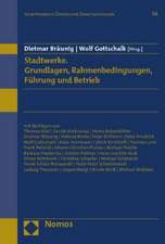 Stadtwerke. Grundlagen, Rahmenbedingungen, Führung und Betrieb