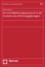 Der Schuldbefreiungsanspruch in der Insolvenz des Befreiungsgläubigers