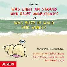 Was liegt am Strand und redet undeutlich? & Was sitzt im Wald und winkt?