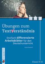 Klasse 9/10 - Dreifach differenzierte Arbeitsblätter für den Deutschunterricht