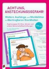 Ergänzungsset: Achtung, Ansteckungsgefahr! - 8 weitere Aushänge und Merkblätter zu übertragbaren Krankheiten