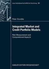 Integrated Market and Credit Portfolio Models: Risk Measurement and Computational Aspects