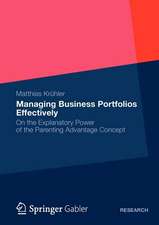 Managing Business Portfolios Effectively