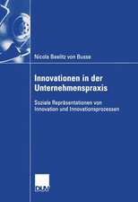 Innovationen in der Unternehmenspraxis: Soziale Repräsentationen von Innovation und Innovationsprozessen