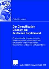 Der Diversification Discount am deutschen Kapitalmarkt: Eine empirische Untersuchung des Bewertungsunterschieds zwischen fokussierten und diversifizierten Unternehmen und seiner Einflussfaktoren