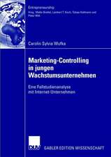 Marketing-Controlling in jungen Wachstumsunternehmen: Eine Fallstudienanalyse mit Internet-Unternehmen