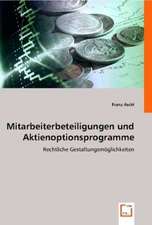 Mitarbeiterbeteiligungen und Aktienoptionsprogramme