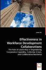 Effectiveness in Workforce Development Collaborations