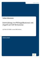 Entwicklung Von Webapplikationen Mit Zugriff Auf SAP R3-Systeme