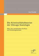 Die Kriminalit Tstheorien Der Chicago-Soziologie: Einflussfaktoren, Erfolgswirkungen Und Einbezug in Produktpolitische Entscheidungen