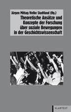 Theoretische Ansätze und Konzepte in der Forschung über soziale Bewegungen in der Geschichtswissenschaft