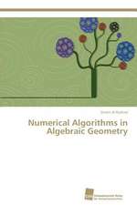 Numerical Algorithms in Algebraic Geometry