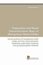 Preparation and Novel Characterization Ways of Mesoporous Metal Oxides